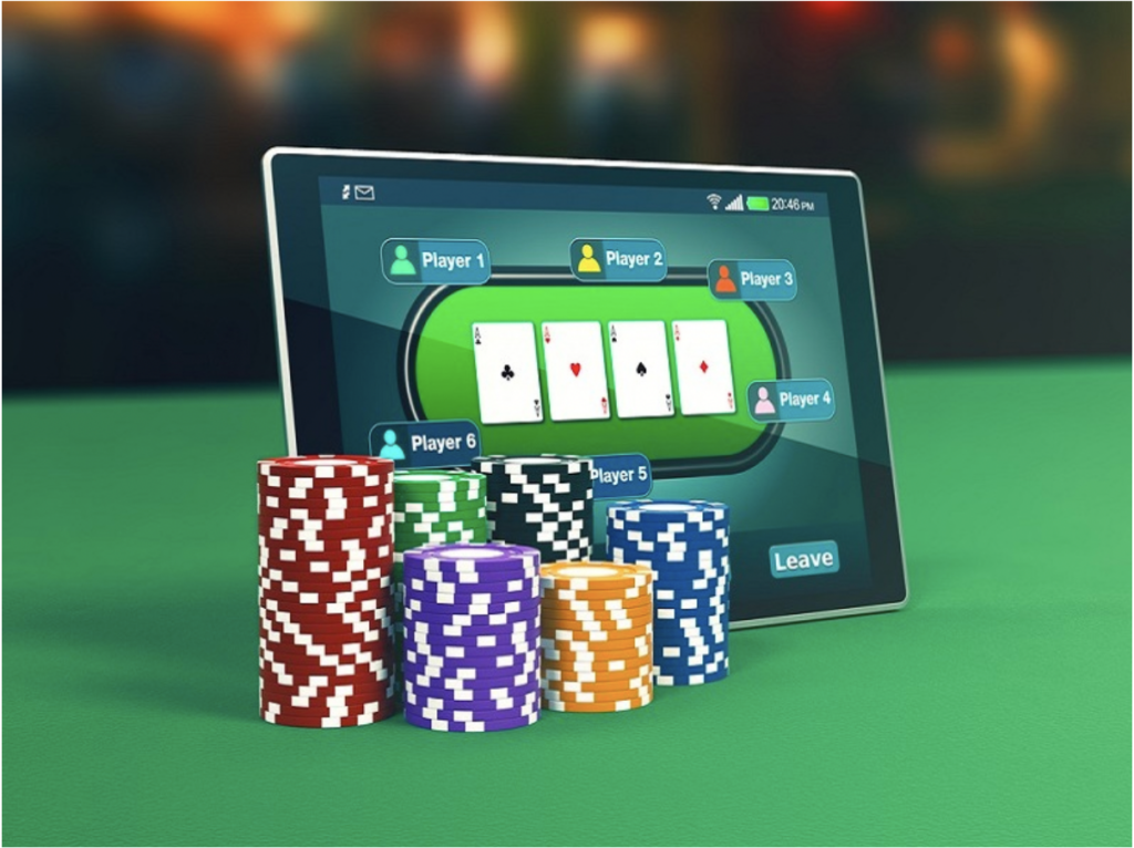 Mỗi một ván cược Poker online có tối đa 6 người chơi 
